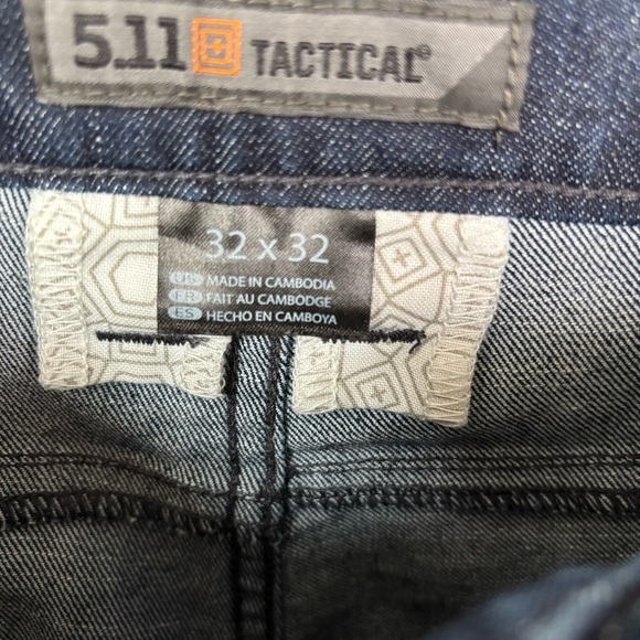 5.11 Tactical Dark Blue Denim Jeans Men’s 32x32 - Picture 2 of 8